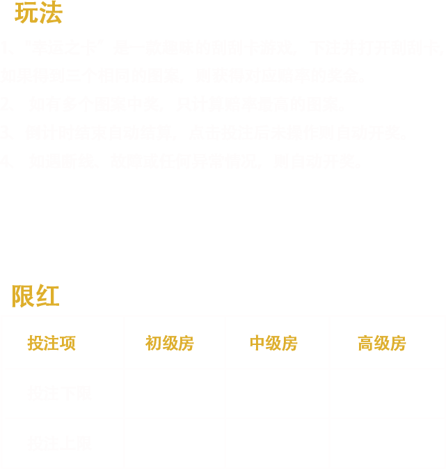 幸运之卡 · 原始资料 1